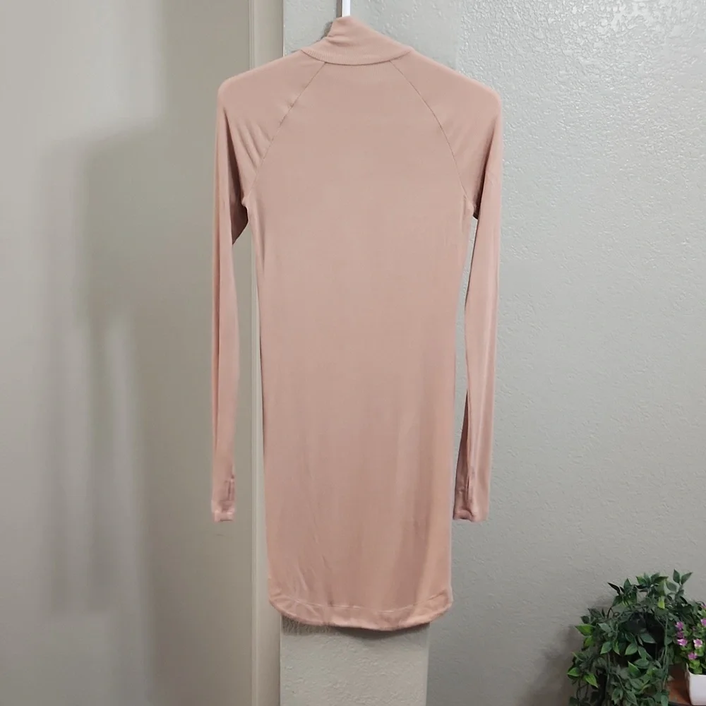 Revolve Alix NYC Lisbon Button Neck Mini Dress in Fawn Size Medium - Picture 8 of 13